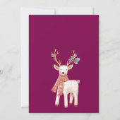 Invitation Festive reindeer goose Watercolor Holiday Party (Dos)