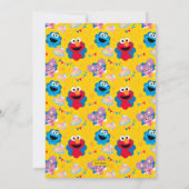 Invitation Festive Sesame Street Anniversaire de enfant Party (Dos)