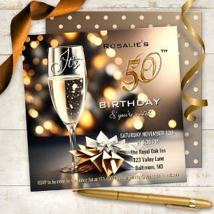 Invitation Festive Sparkling 50e anniversaire