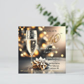 Invitation Festive Sparkling 60e anniversaire (Debout devant)