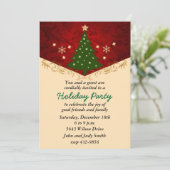 Invitation Festive Sparkling Tree (Debout devant)