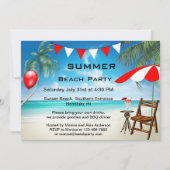 Invitation Festive Summer Beach Party (Devant)