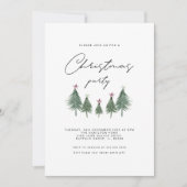 Invitation Festive Trees Noël (Devant)