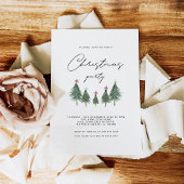 Invitation Festive Trees Noël