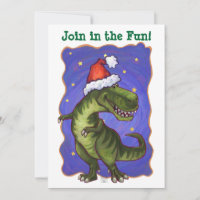 Festive Tyrannosaurus Dino Noël