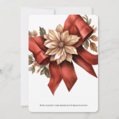 INVITATION FESTIVE VACANCES BOW CHRISTMAS PARTY (Dos)