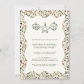 Invitation Festive Verdure Vavy Frame de Noël (Devant)