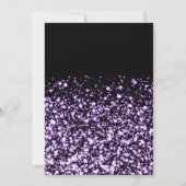 Invitation Festive violet hiver brillant Star Company Xmas (Dos)