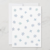 Invitation Festive Xmas mignon patinage de glace pingouins No (Dos)