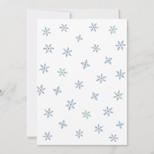 Invitation Festive Xmas mignon Pingouins Patinage sur glace N (Dos)