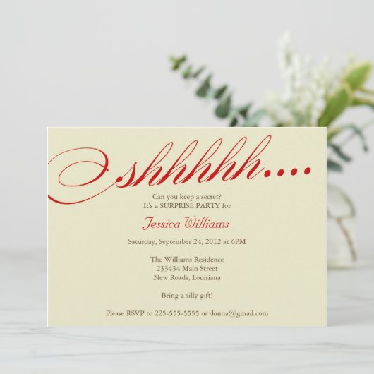 Invitation Fête (Debout devant)