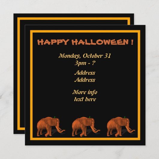 Invitation Fête ! (Devant / Derrière)