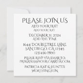 Invitation FÊTE (Dos)