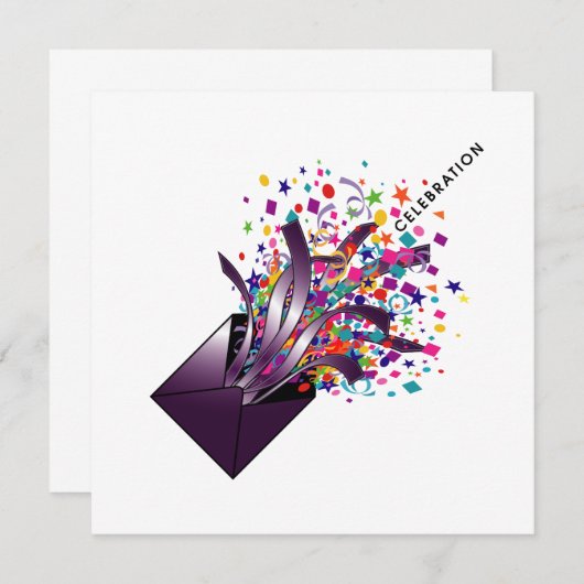 Invitation Fête (Devant / Derrière)