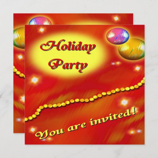 Invitation Fête (Devant / Derrière)