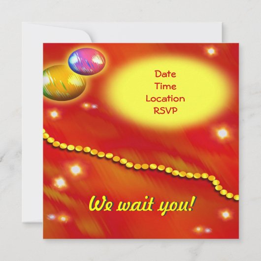 Invitation Fête (Dos)