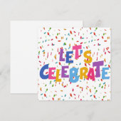 Invitation Fête (Devant / Derrière)