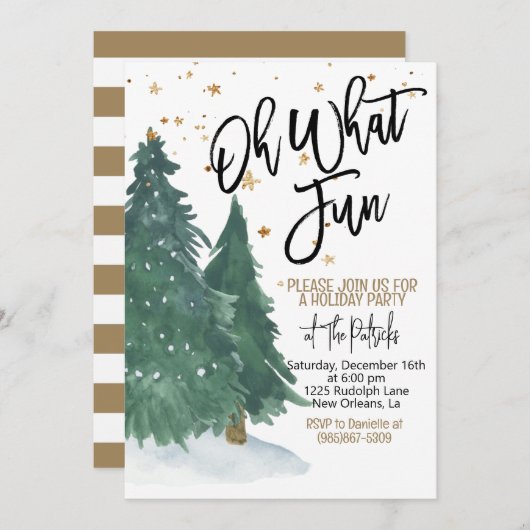 Invitation Fête (Devant / Derrière)