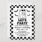 Invitation Fête 1er anniversaire fête d'Halloween (Devant)