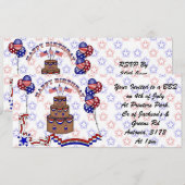 Invitation Fête 4 juillet (Devant / Derrière)