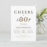 Invitation Fête à 30 ans élégant moderne classe anniversaire<br><div class="desc">Moderne classe applaudit à l'invitation de 30 ans d'âge comprend script et typographie élégant avec vos détails de fête en or sophistiqué,  noir et blanc,  simple et élégant,  Grande pour la fête de 30ème anniversaire ou tout autre âge.</div>