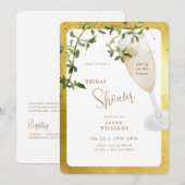 Invitation Fête à la Fête des mariées Champagne de la Maison (Devant / Derrière)