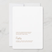 Invitation Fête à la Fête des mariées Champagne de la Maison (Dos)