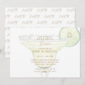 Invitation Fête à la maison Margarita Rehearsal Dîner (Devant / Derrière)