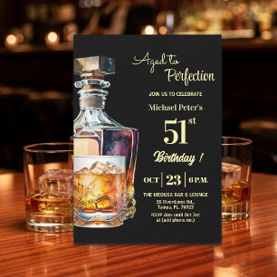 Invitation Fêté à la perfection Hommes 51e Whisky Anniversair
