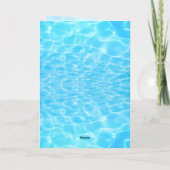 Invitation Fête à la piscine Fête à la plage Fête d'été vague (Dos)