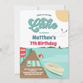 Invitation Fête À L'Anniversaire Du Bateau D'Eté Du Lac (Devant)