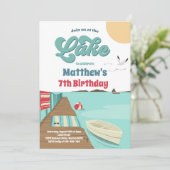 Invitation Fête À L'Anniversaire Du Bateau D'Eté Du Lac (Debout devant)