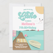 Invitation Fête À L'Anniversaire Du Bateau D'Eté Du Lac (Devant)