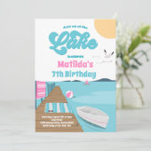 Invitation Fête À L'Anniversaire Du Bateau D'Eté Du Lac (Debout devant)