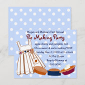 Invitation Fête à tarte (Devant / Derrière)
