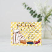 Invitation Fête à tarte (Debout devant)