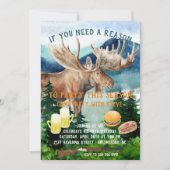 Invitation Fête à thème de chasse (Devant)