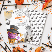 Invitation Fête à thème de l'épouvantail d'Halloween