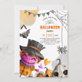 Invitation Fête à thème de l'épouvantail d'Halloween (Devant)