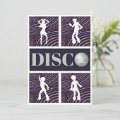 Invitation Fête à thème des années 70 (Debout devant)