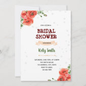 Invitation Fête à thème rouge (Devant)