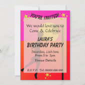 Invitation Fête à thème Sportif de Netball (Devant)