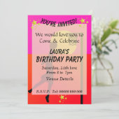 Invitation Fête à thème Sportif de Netball (Debout devant)