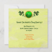 INVITATION FÊTE À THÈME ST.PATRICK POUR CHATS IRLANDAIS DE ST (Dos)