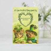 INVITATION FÊTE À THÈME ST.PATRICK POUR CHATS IRLANDAIS DE ST (Debout devant)