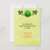 INVITATION FÊTE À THÈME ST.PATRICK POUR CHATS IRLANDAIS DE ST (Dos)