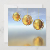 Invitation Fête Abstraite de Noël (Dos)