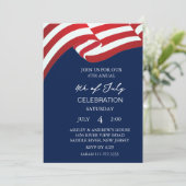 Invitation Fête américaine moderne 4 juillet Fête Invitati (Debout devant)