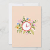 Invitation Fête amusante et florale de retraite des femmes en (Dos)