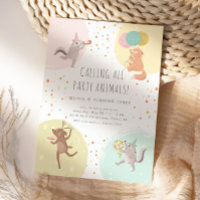 Fête Animaux Colorful Anniversaire de enfant Party
